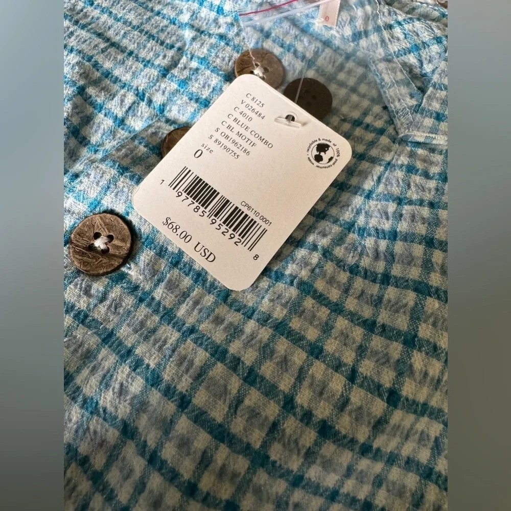x REVOLVE Checked Out Plaid Brief In Blue Combo Free People